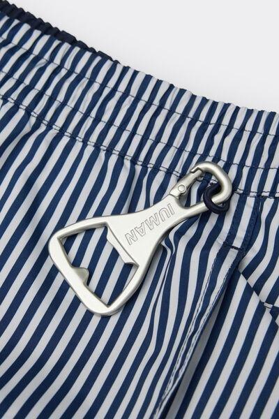 White/Blue Reversible Striped Swim Shorts, B601_213K, large image number 4