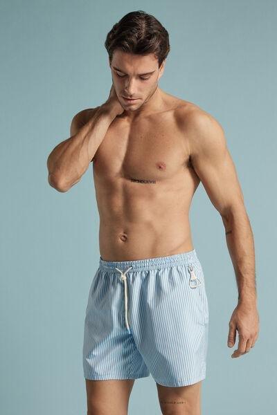 White/Blue Reversible Striped Swim Trunks, B601_214K, large image number 1