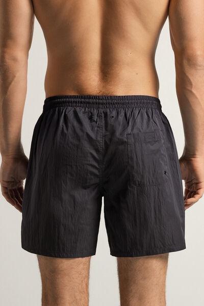 Black Solid-Colour Swim Shorts, , large image number 3