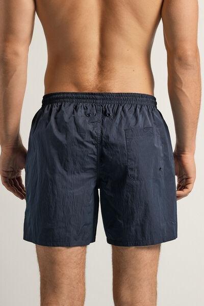 Navy Solid-Colour Swim Shorts, , large image number 3