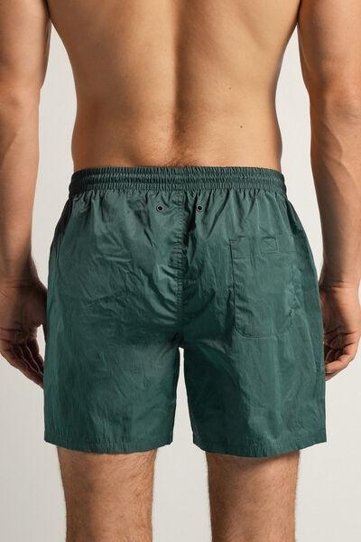 Green Solid-Colour Swim Shorts, , large image number 3