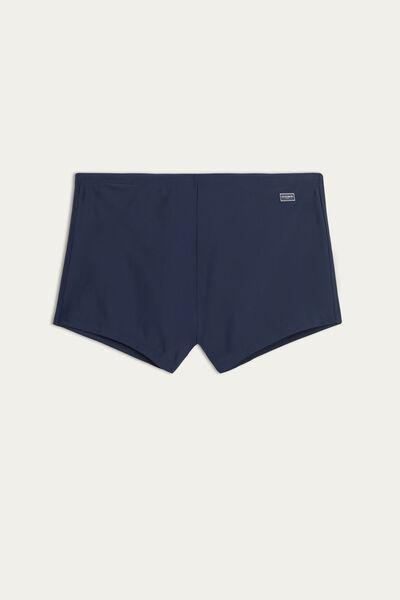 Navy Square-Cut Swim Trunks, , large image number 2