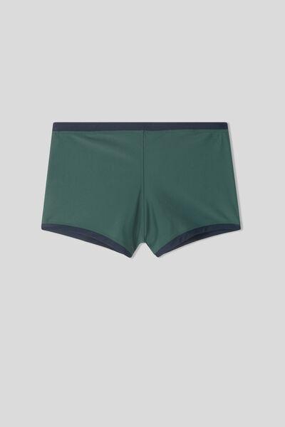 Green Close-Fitting Swim Shorts, B601_4369, large image number 2