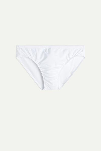 White - 001 - White Plain Swim Briefs, White, large image number 2