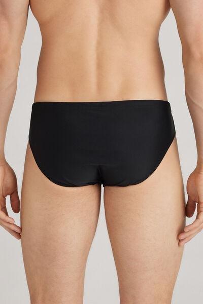 Black - 019 - Black Plain Swim Briefs, , large image number 3