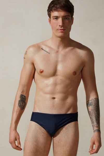 Navy Plain Swim Briefs, , large image number 0