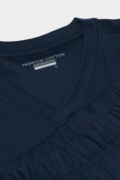 Navy Mercerised Pyjama Set, , large image number 4