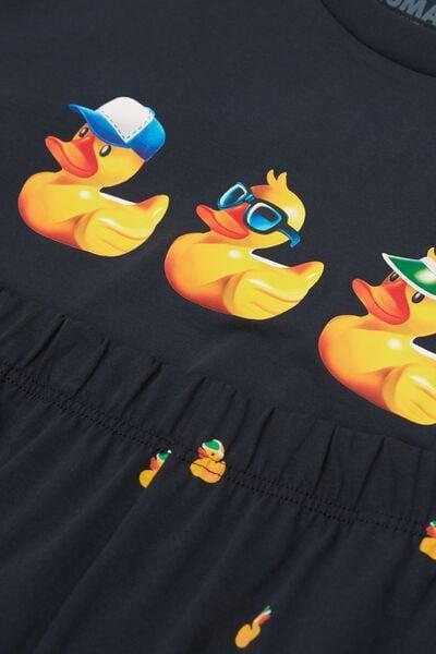 Navy Printed Pyjama Set, , large image number 4