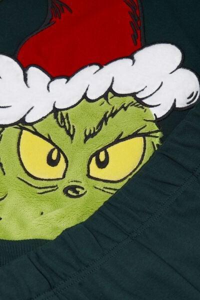 Green The Grinch Dr Seuss Cotton Pyjamas Set, , large image number 1