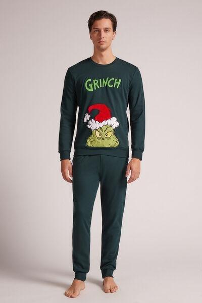 Green The Grinch Dr Seuss Cotton Pyjamas Set, , large image number 2