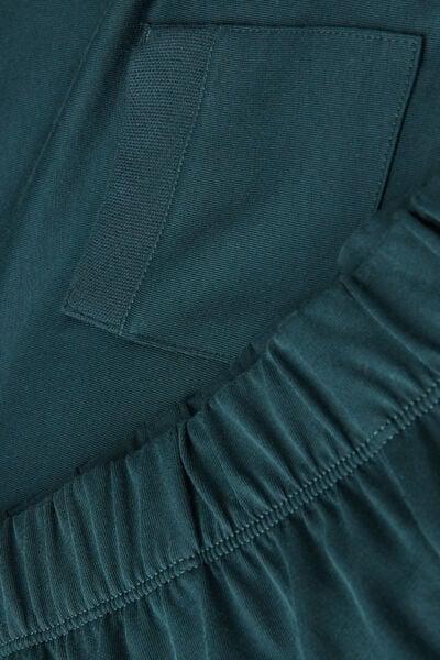 Green - 132J - Dark Green Long Superior Cotton Pyjamas, B601_132J, large image number 4