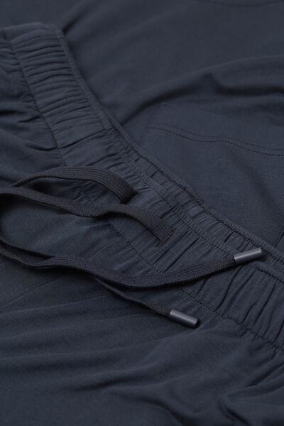 Navy Long Pyjamas Set, Midnight Blue, large image number 4