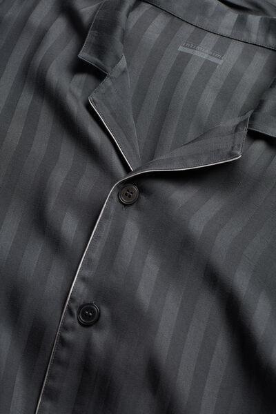 Grey Long Modal Pyjamas, B601_816I, large image number 4