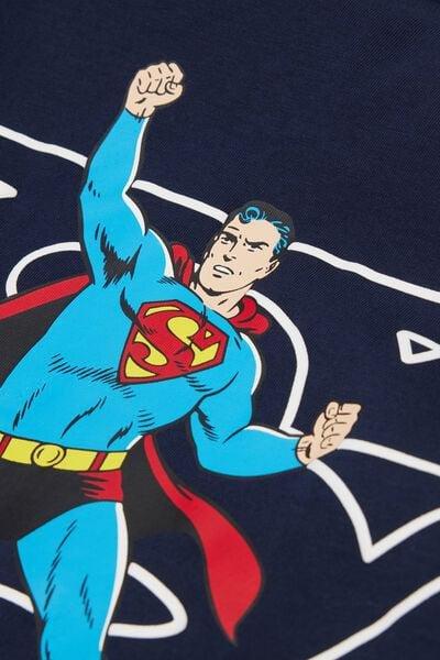 Navy Printed Pyjama Set, Intense Blue, large image number 4