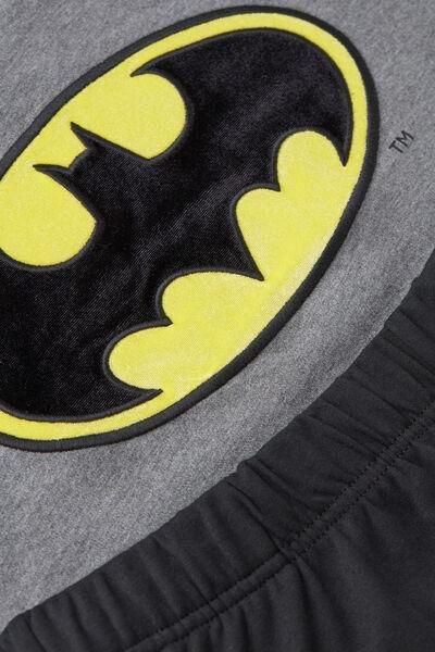 Dark Grey - 5227 - Charcoal Grey Melange DC Comics Batman Full-Length Cotton Pyjamas, , large image number 4