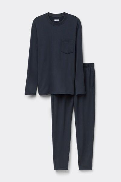Blue Long Pyjama Set, , large image number 2