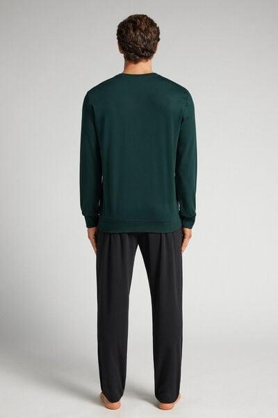 Green Dalmatian Print Cotton Pyjama Set, B601_132J, large image number 3