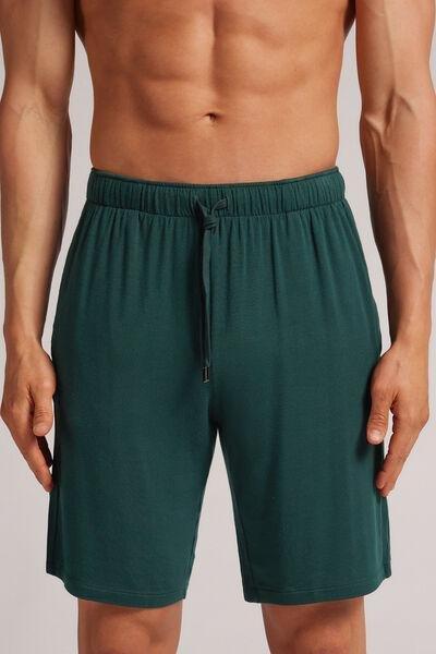 Green Soft Silk Shorts, , medium