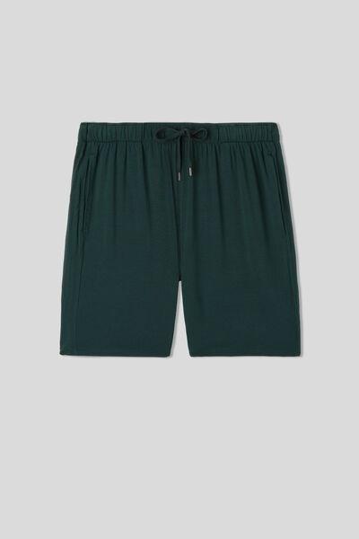 Green Soft Silk Shorts, , large image number 2