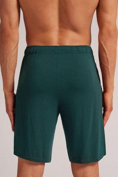 Green Soft Silk Shorts, , large image number 3