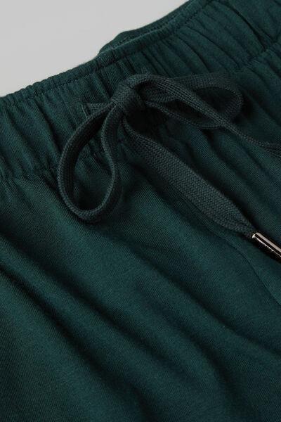 Green Soft Silk Shorts, , large image number 4