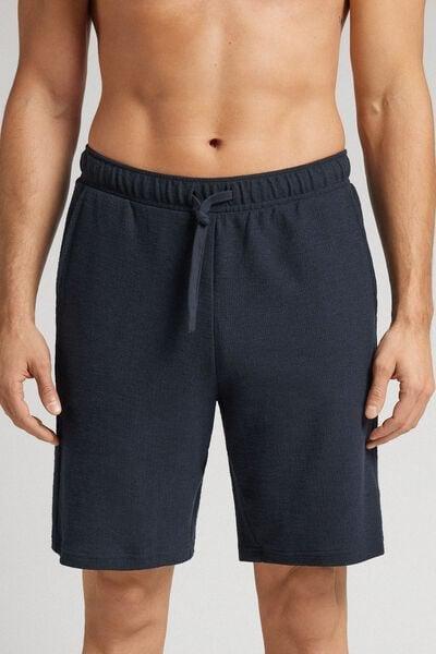 Blue Fleece Shorts, , large image number 0