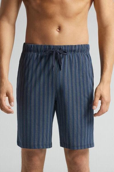 Blue Striped Shorts, B601_963I, large image number 0