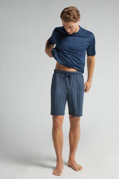 Blue Striped Shorts, B601_963I, large image number 1