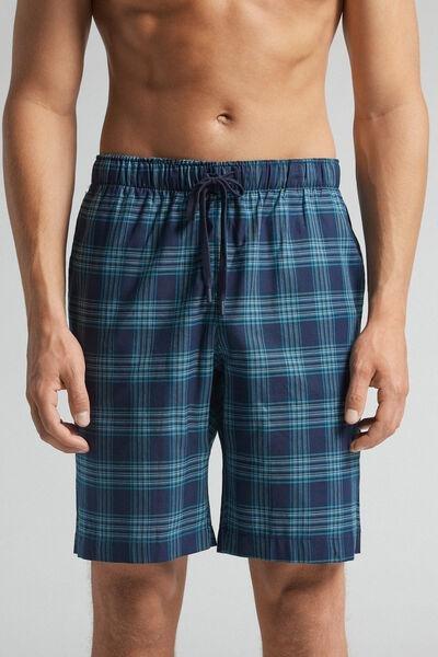 Blue Checked Shorts, B601_965J, large image number 0