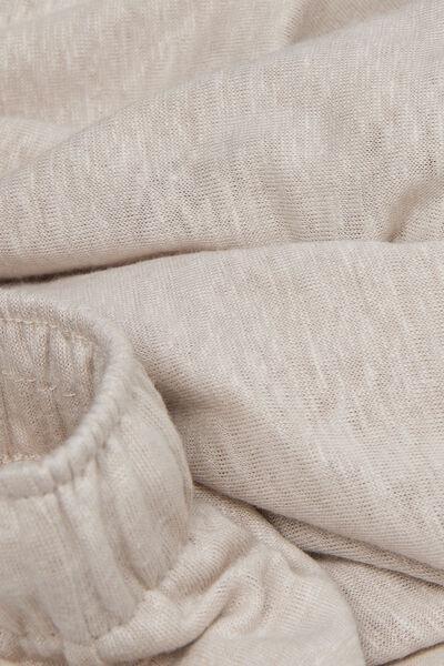 Beige Relaxed Fit 100% Linen Shorts, B601_959I, large image number 4