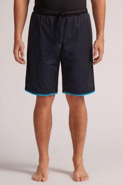 Black Mesh Sports Shorts, , medium