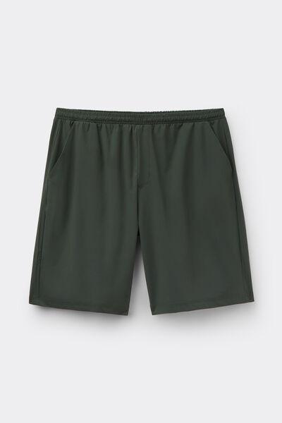 Green Elastic Waist Non-Iron Shorts, B601_083K, large image number 2