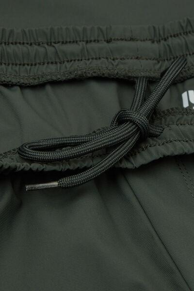 Green Elastic Waist Non-Iron Shorts, B601_083K, large image number 4