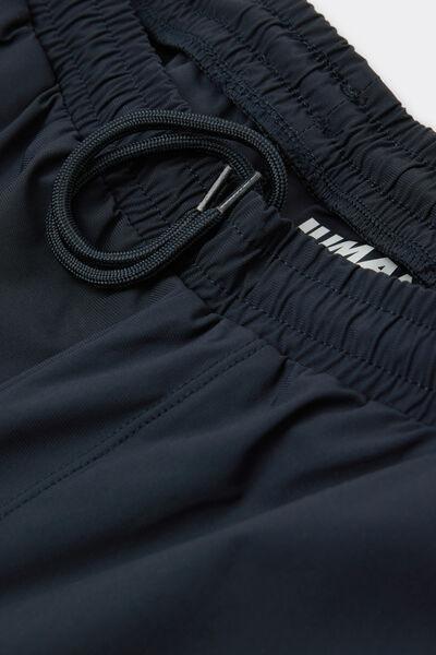 Navy Elastic Waist Non-Iron Shorts, B601_884J, large image number 4