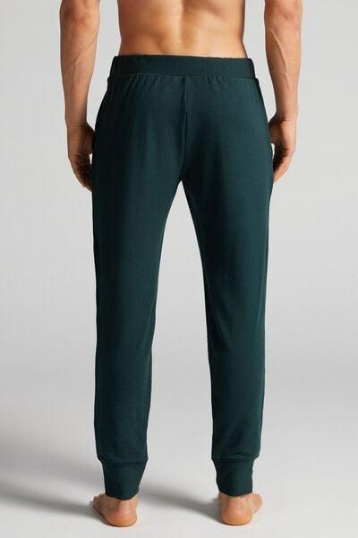 Green Soft Waistband Long Micromodel Jogger, B601_132J, large image number 5