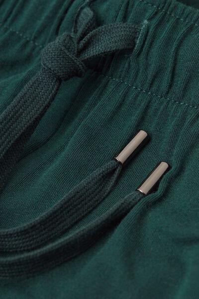 Green Solid Casual Trousers, , large image number 4