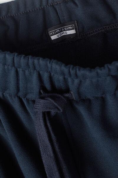 Blue Long Light Fleece Trousers, , large image number 4