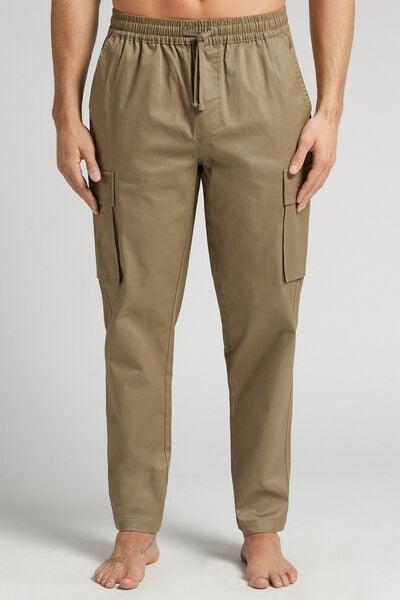 Khaki Cargo Pants, B601_801J, medium