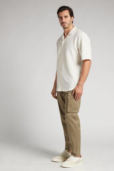 Khaki Cargo Pants, B601_801J, medium