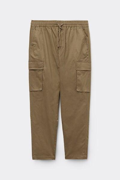 Khaki Cargo Pants, B601_801J, medium