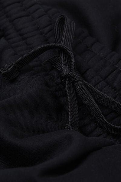 Black Brushed Fleece Trousers, , large image number 4