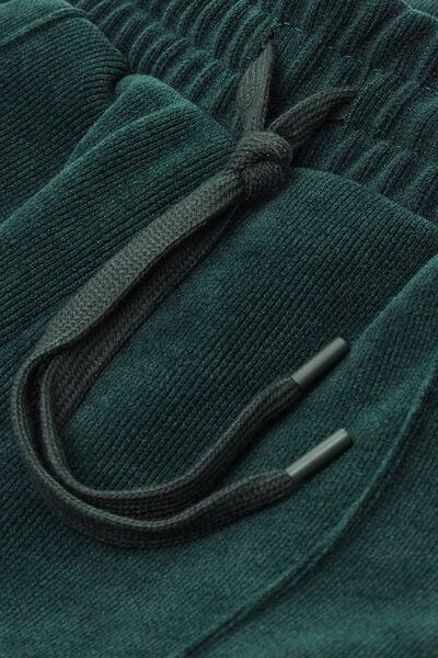 Green Textured Casual Trousers, B601_132J, large image number 4