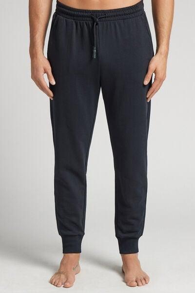 Black Fleece Trousers, Black, medium