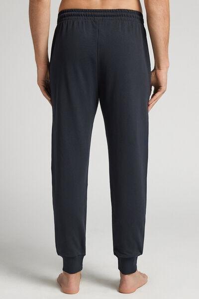 Black Solid Jersey Joggers, , large image number 3