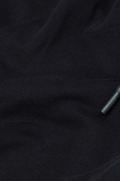 Black Solid Jersey Joggers, , large image number 4