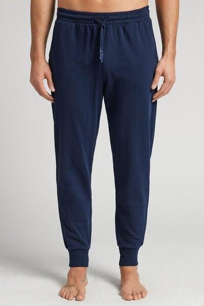Blue Fleece Trousers, Intense Blue, medium