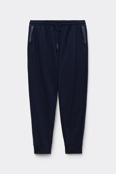 Blue Fleece Trousers, Intense Blue, medium