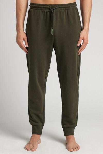 Green Fleece Trousers, , large image number 0