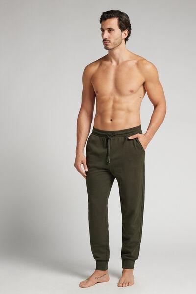Green Fleece Trousers, , large image number 1