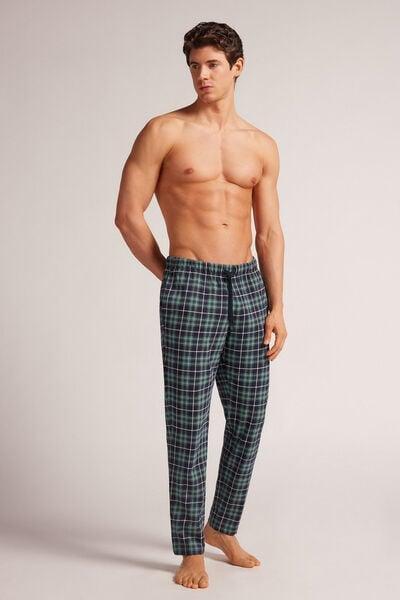 Multicolour Check Print Pants, , large image number 1